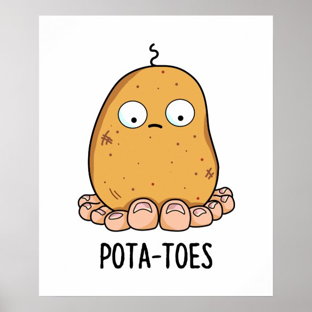 Poster Pommes de terre cuites Pomme de terre avec jouet (Devant)