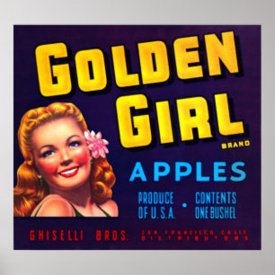 Poster Pommes d'or de fille