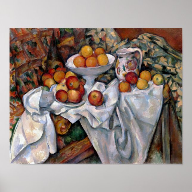 Poster Pommes et oranges, Paul Cezanne, 1895-1900 (Devant)