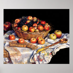 Poster Pommes et raisins
