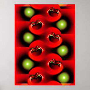 Poster Pommes fractales