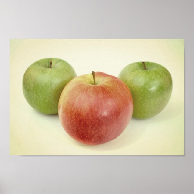 Poster Pommes photo de fruits (Devant)