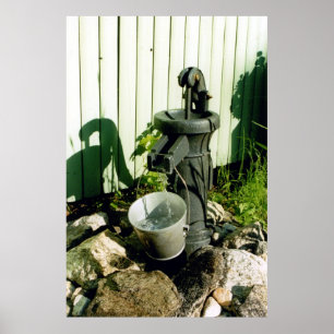 Poster Pompe à eau décorative