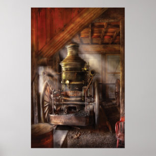 Poster Pompe à eau - Pompe à vapeur
