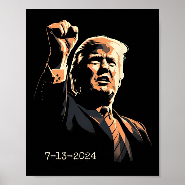 Poster Pompe de poing Inspirationnelle 13 juillet 2024 (Devant)