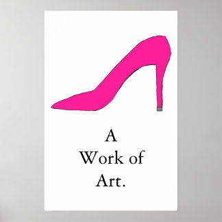 Poster Pompe rose chaude