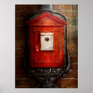 Poster Pompier - la boîte du feu