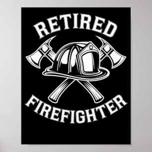 Poster Pompier retraité