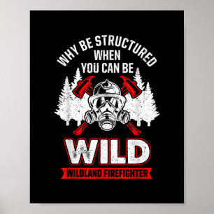 Poster Pompier Wild Wildland