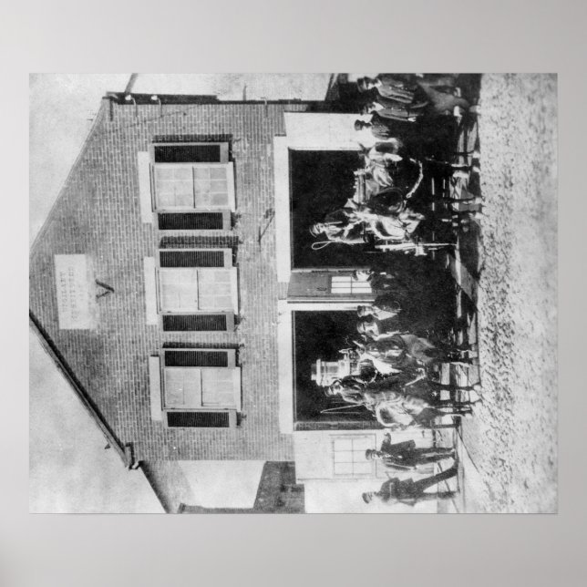 Poster Pompiers avec équipement devant Firehouse (Devant)
