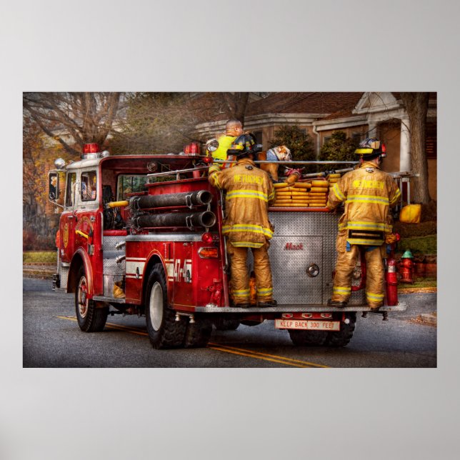 Poster Pompiers - Metuchen Fire Department (Devant)