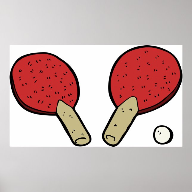 Poster Pong De Tennis De Table (Devant)