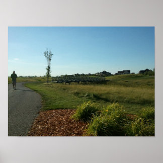 Poster Pont à l'avant 9 du King's Walk Golf Course