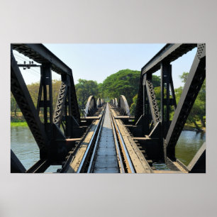 Poster Pont à travers la rivière Kwai sur le chemin de fe
