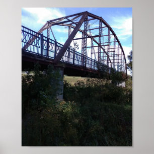 Poster Pont à Tréteaux de Chemin de Fer