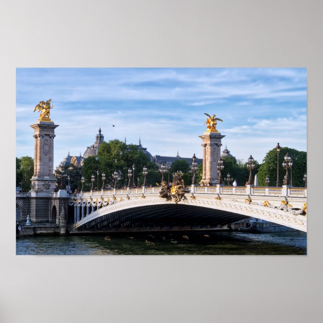 Poster Pont Alexandre III sur Seine - Paris, France (Devant)