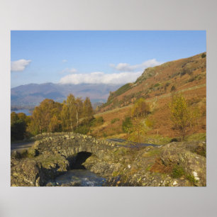 Poster Pont Ashness, Lake District, Cumbria, Angleterre