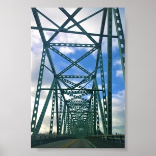 Poster Pont Astoria-Megler, Astoria, Oregon