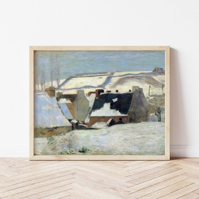 Poster Pont-Aven sous la neige | Paul Gauguin (Créateur téléchargé)