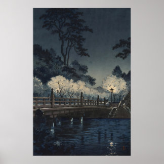 Poster Pont Benkei 1933 par Tsuchiya Koitsu