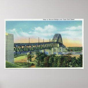 Poster Pont Bourne sur Cape Cod Canal View