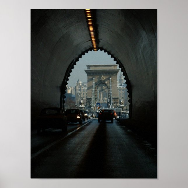 Poster Pont Chaîne Budapest (Devant)