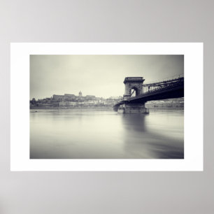 Poster Pont Chaîne Szechenyi et Palais Royal