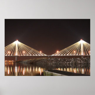 Poster Pont Clark La Nuit