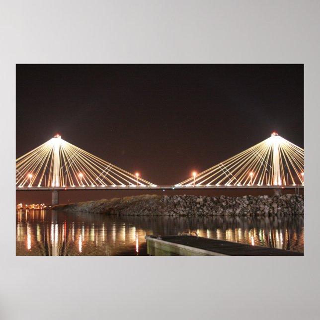 Poster Pont Clark La Nuit (Devant)