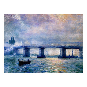 Poster Pont Claude Monet Charing Cross (1903)