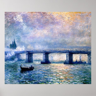 Poster Pont Claude Monet Charing Cross (1903)