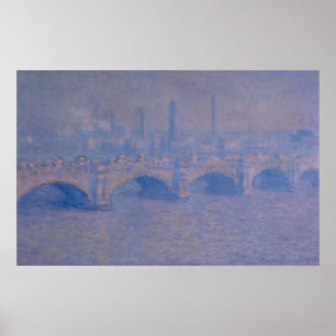 Poster Pont Claude Monet Waterloo