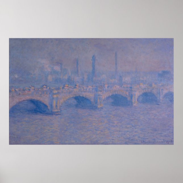 Poster Pont Claude Monet Waterloo (Devant)