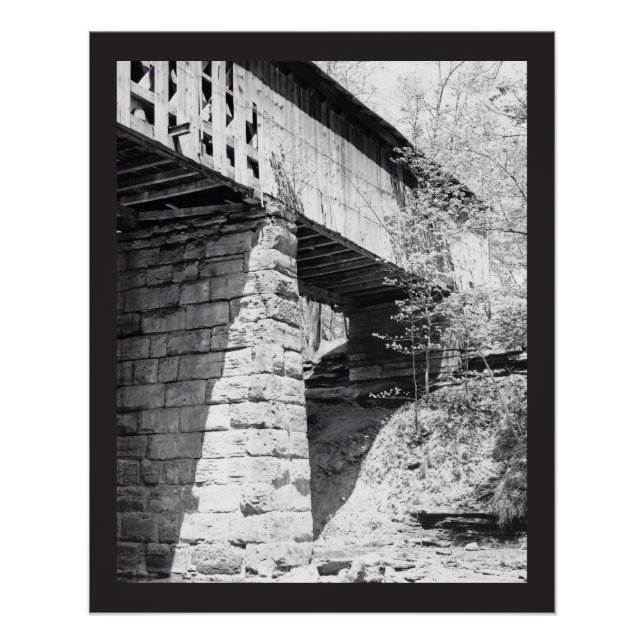 Poster Pont couvert (Devant)