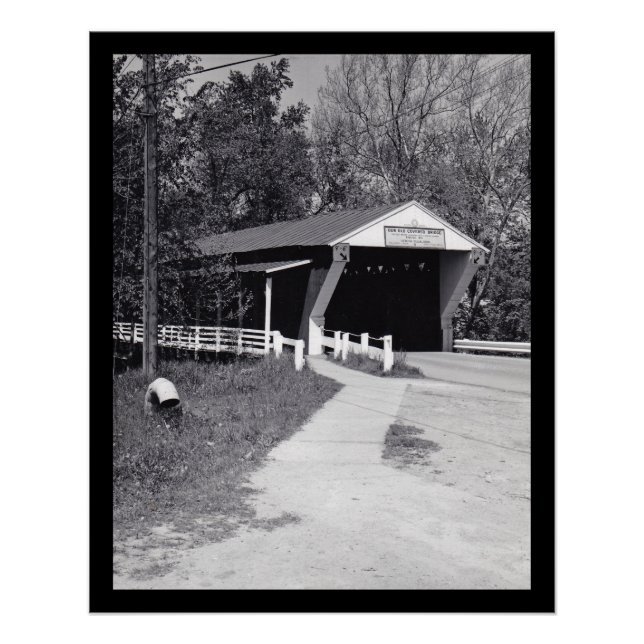 Poster Pont couvert (Devant)