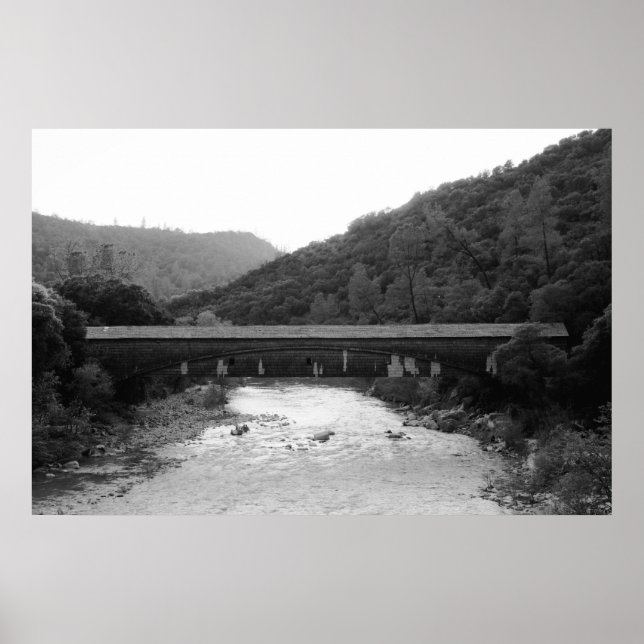 Poster Pont couvert Bridgeport (Devant)