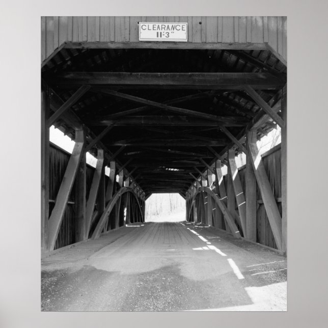 Poster Pont couvert brut (Devant)