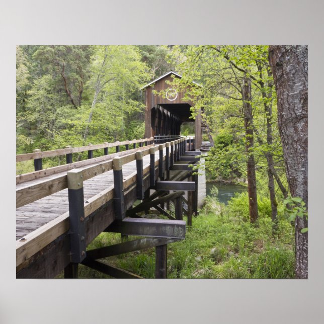 Poster Pont couvert McKee, Jacksonville, Oregon (Devant)