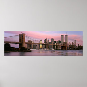 Poster Pont de Brooklyn, matin, 2000
