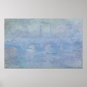 Poster Pont de Claude Monet Waterloo : Effet de la