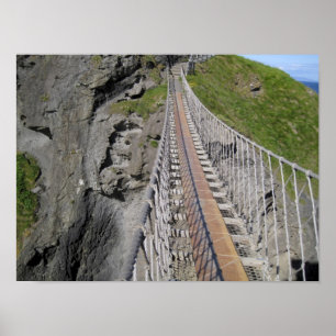Poster Pont de corde historique de Carrick-a-rede, nord