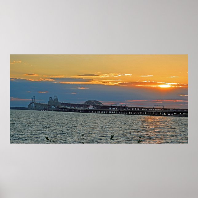 Poster Pont de la baie de Chesapeake (Devant)