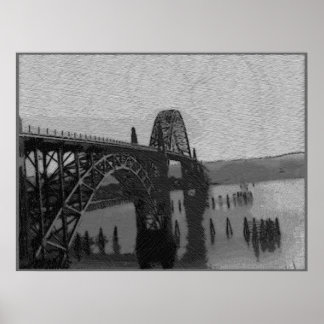 Poster Pont de la baie de Yaquina