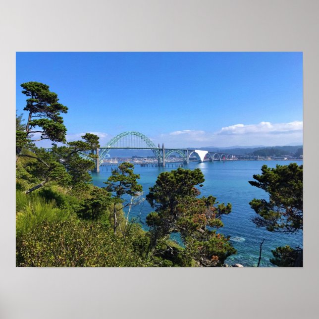 Poster Pont de la Baie de Yaquina, Newport, Oregon (Devant)