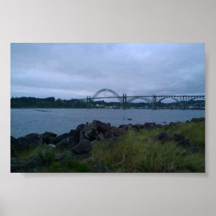 Poster Pont de la Baie de Yaquina, Newport, Oregon