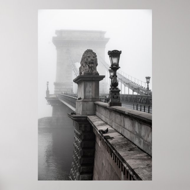 POSTER PONT DE LA CHAÎNE, BUDAPEST (Devant)