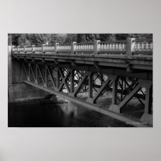 Poster Pont de la rivière Ocqueoc