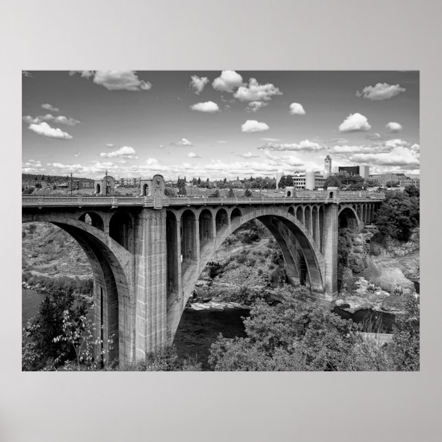 POSTER PONT DE LA RUE MONROE DE SPOKANE (Devant)