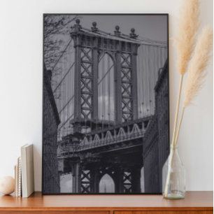 Poster Pont de Manhattan, Dumbo, Brooklyn NYC Photographi