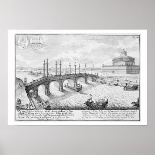 Poster Pont de mausolée d'Aelius et de Hadrian (Castel S
